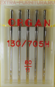 Иглы Organ универсальные для БШМ № 80, уп.5шт.