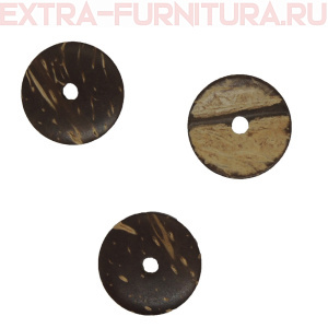 Пуговицы декор 20мм, арт. ПР 164, Кокос (уп.50шт)