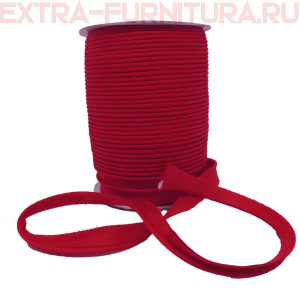 Кант атласный 12 мм, 72 ярда, цв. 148 красный А