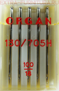 Иглы Organ универсальные для БШМ № 100, уп.5шт.