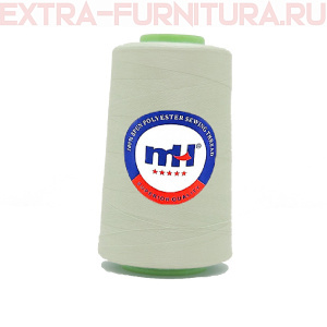 Нитки МН 40/2 п/э  5000 ярдов №302 бело-серый
