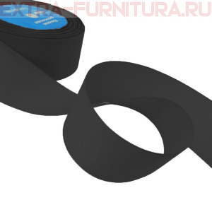 Лента репсовая Magic4Hobby шир. 38мм цв.030 черный, уп.22,86м (+/-1м)