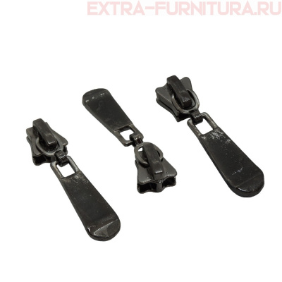 Бегунок декоративный автомат ТР5 черный никель (Р-41) КОРОНА (уп. 50 шт.)