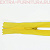Молния потайная  № 3, 20 см, цв. 110 желтый п/э пл.9,3 гр/м