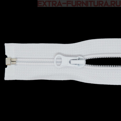 Молния Спираль разъемная дл. 70см, Т5, цв. белый LOGO