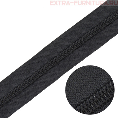 Молния рулонная спираль тип Т5, цв.312 серый, пл.13 гр/м