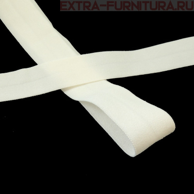 Резинка окантовочная 20мм цв.102 сумрачно-белый, матовая уп. 50м 