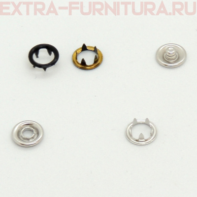 Кнопка рубашечная 9,5мм кольцо, цв.322 черный матовый (уп.1440шт) Buttoni