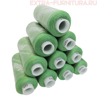 Нитки IDEAL бытовые 40/2 366м, цв.423 св.зеленый (уп.10шт)